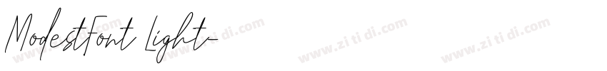 ModestFont Light字体转换